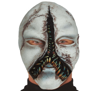 Maska lateksowa "Potwór" czerwona