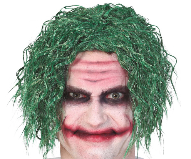 Peruka męska "Szaleniec" zielona