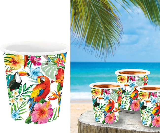 Hawaje - Kieliszki do wódki TROPIK 3 sztuki