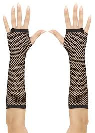 Rękawiczki kabaretki długie - czarne