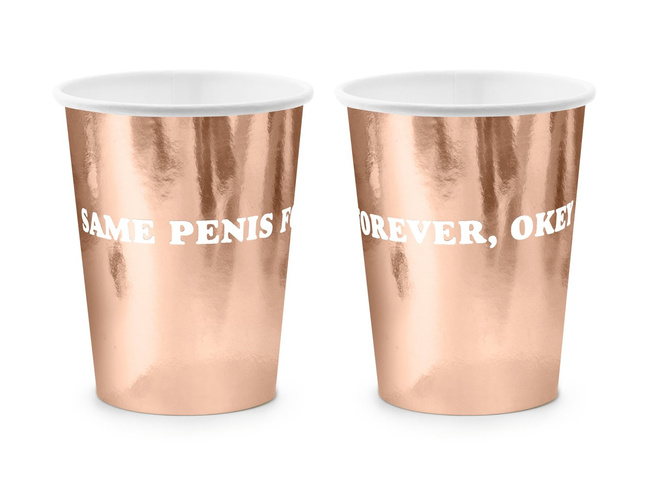 Sex Peniski - Kubeczki papierowe 220ml 6 sztuk