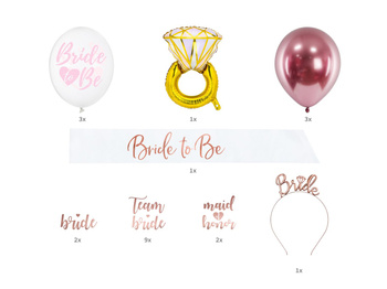 Bride to Be - Zestaw dekoracji 23 elementy