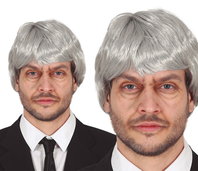 Peruka męska "Dziadek" siwa