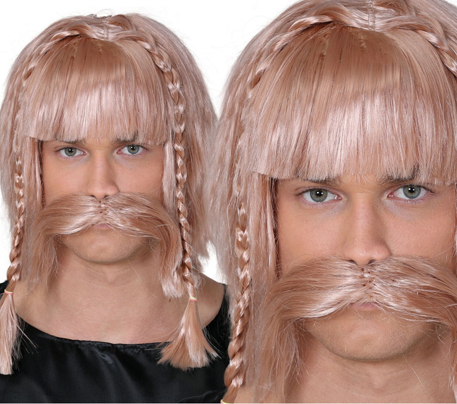 Peruka męska Wiking z brodą