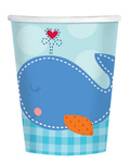 Ahoy Baby Blue - Kubeczki papierowe 226ml 8 sztuk