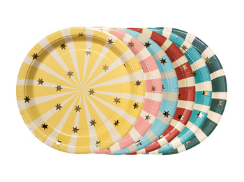 Cyrk - talerzyki papierowe 18cm 6 sztuk