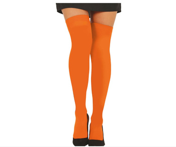 Pończochy gładkie - pomarańczowe