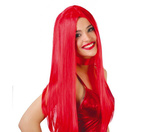 Peruka długowłosa czerwona