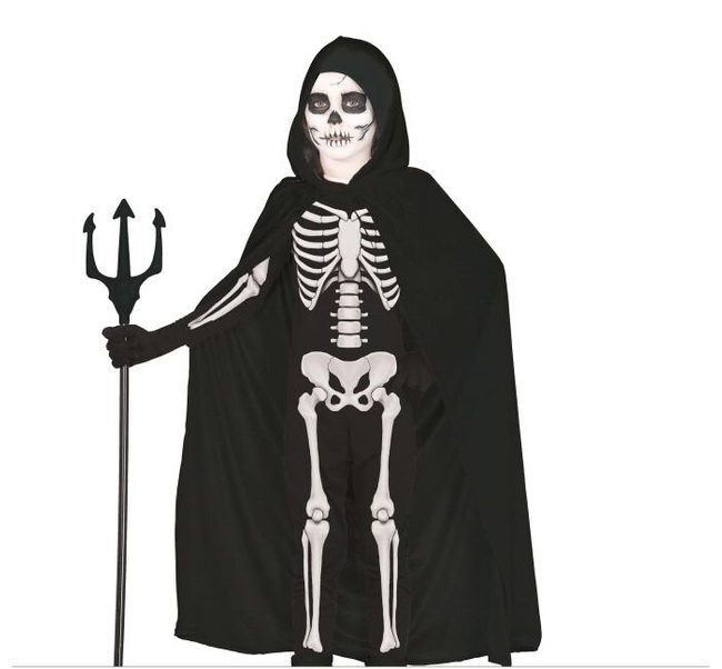 Peleryna dziecięca z kapturem" 100cm czarna