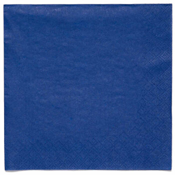 Granatowe jednokolorowe - Serwetki 33cm 20 sztuk