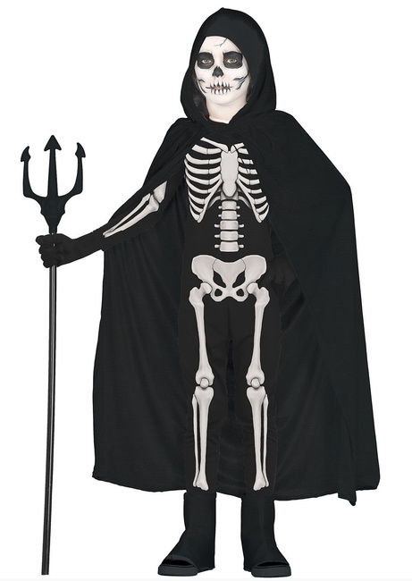 Peleryna dziecięca z kapturem" 100cm czarna