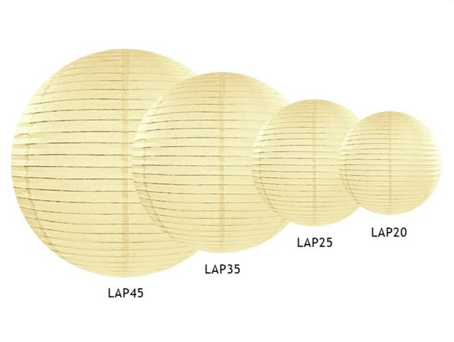 Lampion papierowy 35cm kremowy