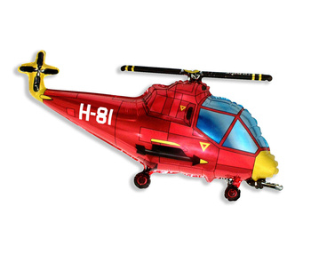 Balon foliowy 24" Helikopter czerwony