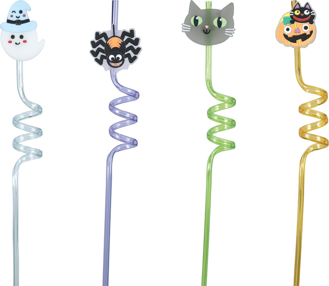 Hokus Pokus - Słomki zakręcone 4 sztuki