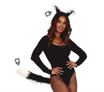 Zestaw Skunks uszy + ogon