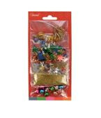 Kreatywny zestaw - konfetti, brokat, dzwonki, sznurek, gwiazdki