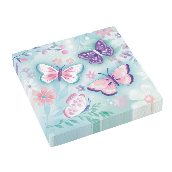 Motyl Flutter - Serwetki 33cm 16 sztuk