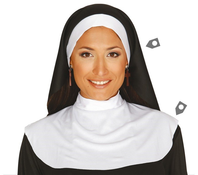 Zestaw zakonnica: Kołnierz + kornet