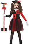 Kostium dziecięcy "Harley Quinn" black-red bluzka spódniczka
