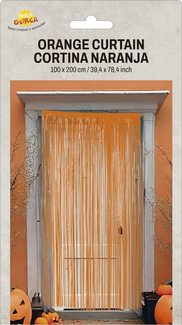 Kurtyna dekoracyjna 100 cm - pomarańczowa