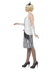 Kostium "Flapper Girl lata 20te" srebrna