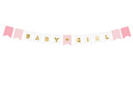 Baby Shower - Baner Baby Girl różowy 175cm