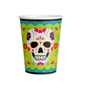 Day of Dead Czaszka - Kubeczki 250ml 8 sztuk