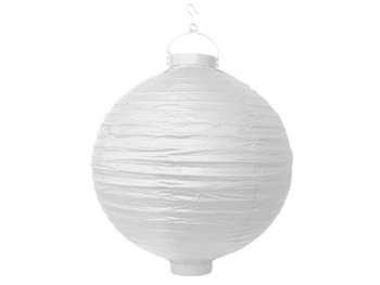 Lampion świecący LED 30cm biały