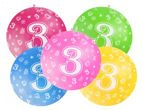 Balon 0.92 m MEGA KULA cyfra  "3"