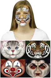 Maska "Samoprzylepna" Wampir / Klaun