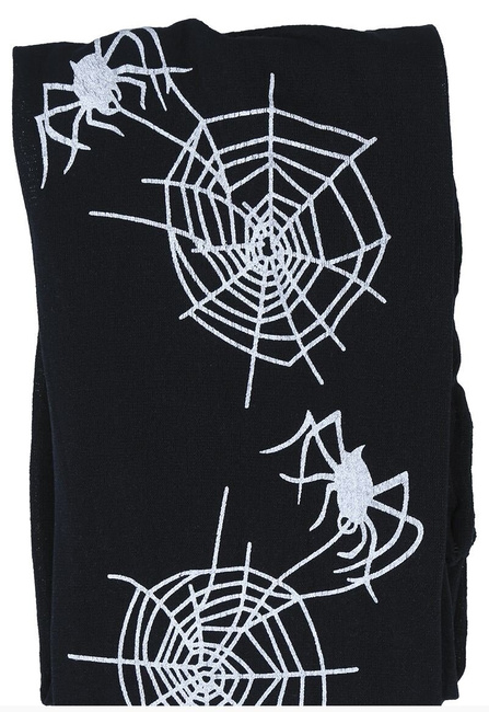 Rajstopy dziecięce czarne w pajęczyny 7-10l