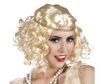 Peruka "Retro Lata 30" blond z opaską