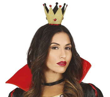 Opaska "Korona karcianej królowej" złota