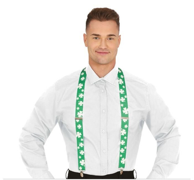 Szelki zielone w koniczynki ST. PATRICK