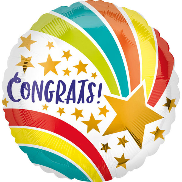 Balon foliowy 17" Gratulacje - Congrats