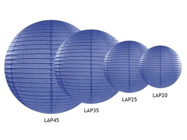 Lampion papierowy 20cm granatowy