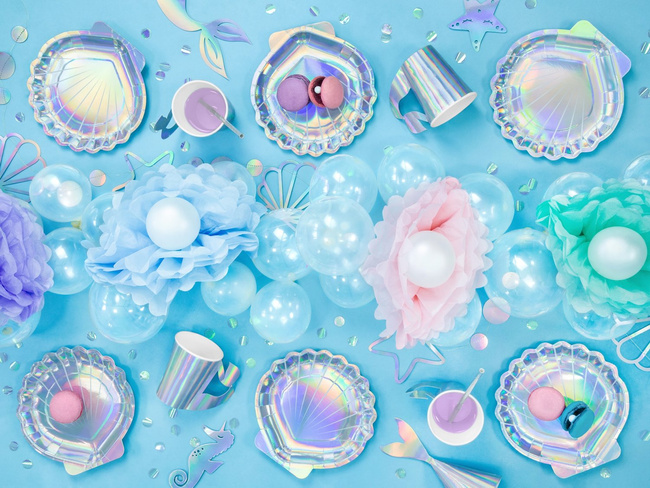 Syrenka - Kubeczki opalizowane 220ml 6 sztuk