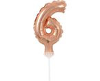 Balon foliowy 5" pudrowy róż mini numer 6