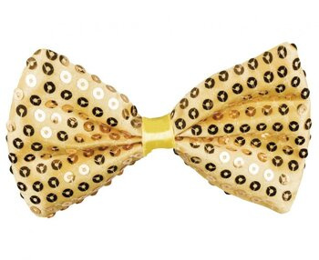 Muszka Sylwestrowa w cekiny złota