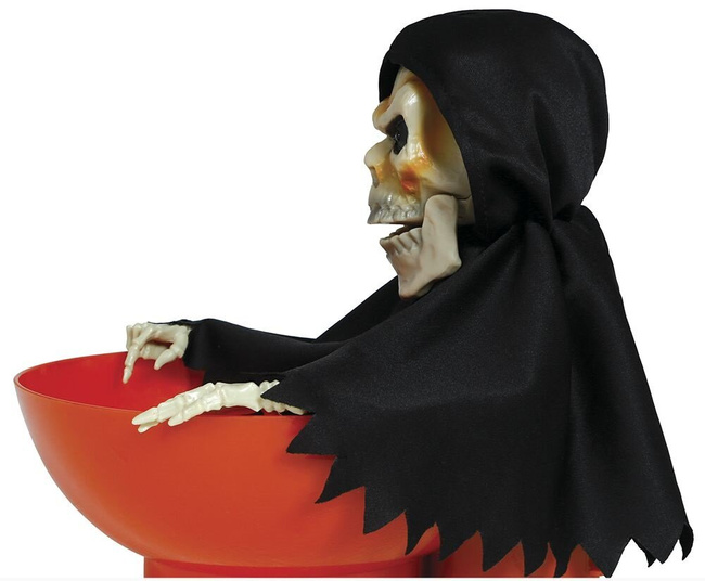 Miska na cukierki ze szkieletorem (interaktywna)