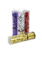 Kokardki 5cm metaliczne 6 sztuk + Wstążka 20m 2 rodzaje