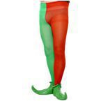 Rajstopy męskie 70 DEN - zielono / czerwone