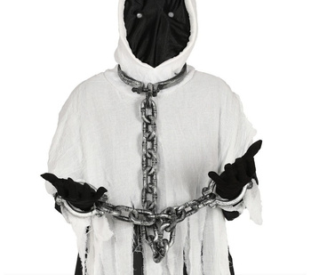 Kajdany skazańca: łańcuchy na szyję i ręce