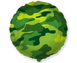 Balon foliowy 18" - Wojskowe Moro "Koło"