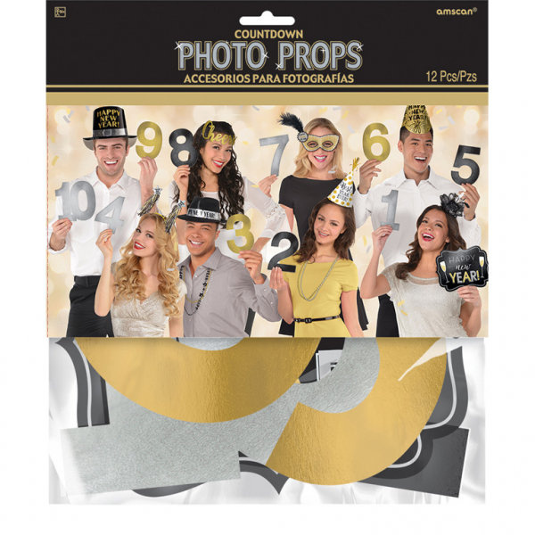 Foto Budka - Karteczki Noworoczne odliczanie 12 sztuk