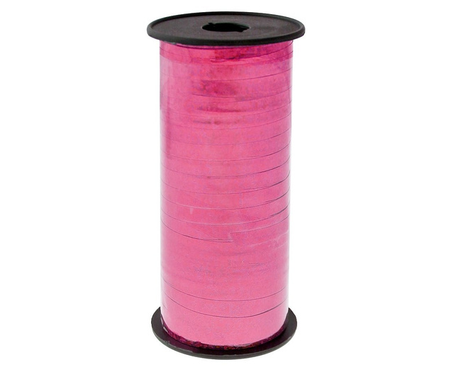 Wstążka ozdobna 5mm x 92m holograficzna różowa