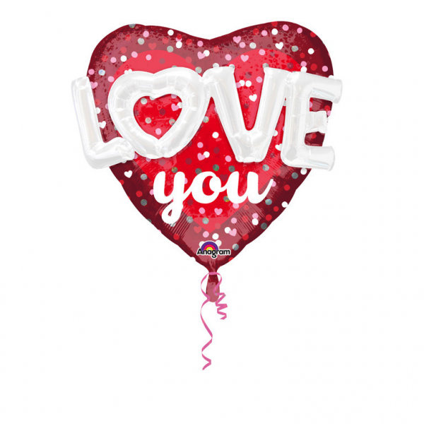 Balon foliowy Multi 36" Serce LOVE you