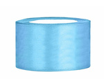 Tasiemka satynowa 3,8cm 25m niebieska błękitna
