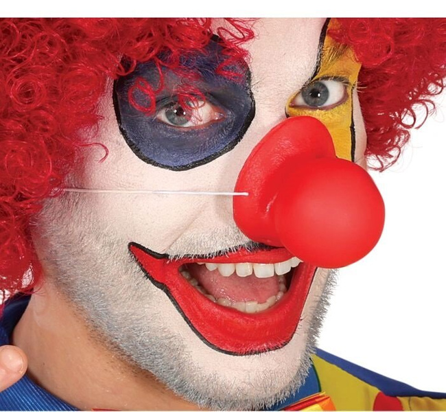 Nos klauna gumowy, piszczący