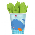 Ahoy Baby Blue - Kubeczki papierowe 226ml 8 sztuk
